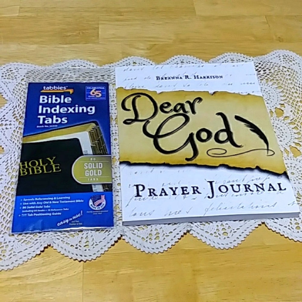 Personal Prayer Journal - Dear God + bible Indexing Tabs